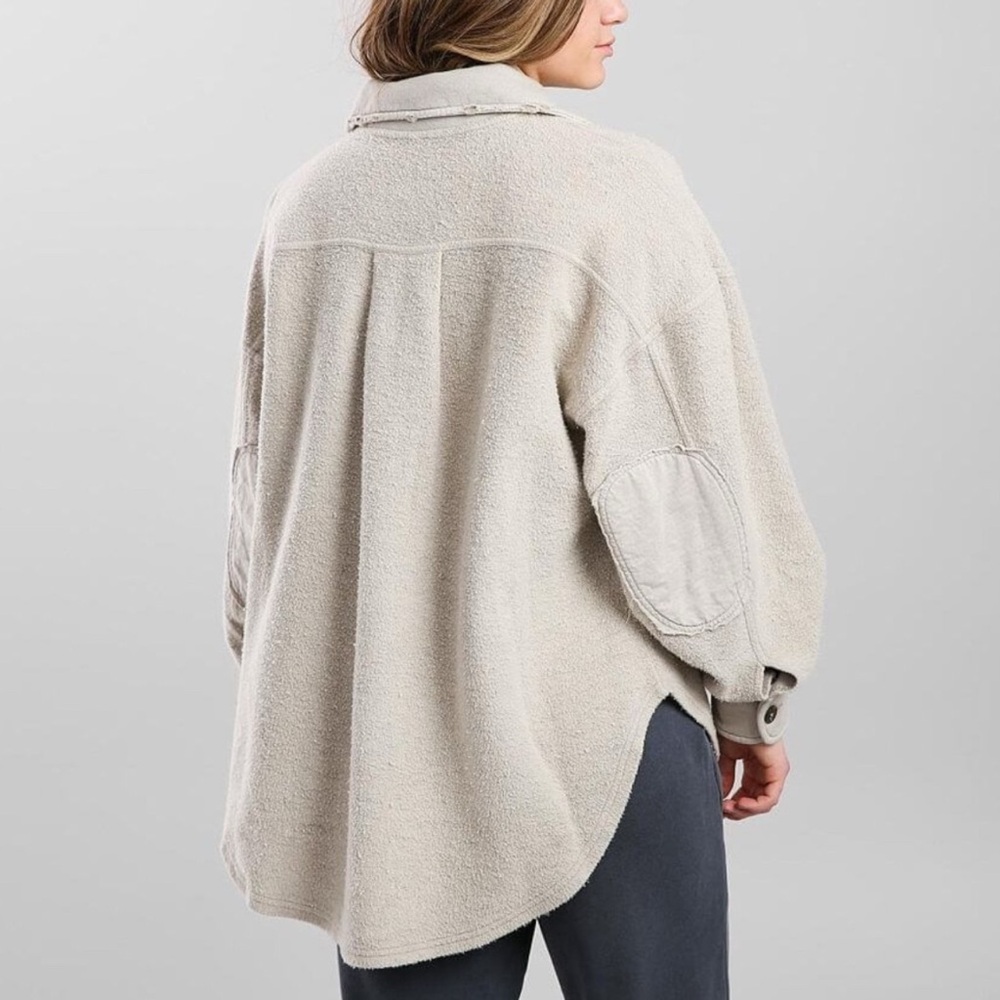 Free people ruby jacket ; Women's Cream Button-Up Jacket - Picture 3 of 7